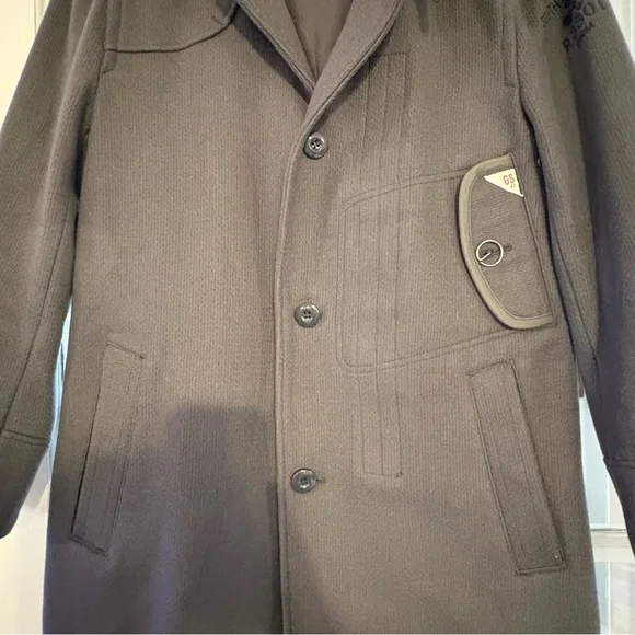 G-Star RAW Military Style Trench Coat Grey Men’s Size Medium - Picture 3 of 8